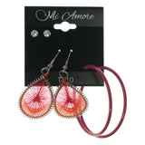 Mi Amore Multiple-Earrings-Set Pink/Orange